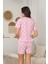 Puantiye Desenli Şortlu Penye Pijama Takımı 3