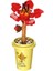 Mikro Yapı Taşları Çiçek Oyuncakları Diy Ev Masası Fabrikası Serisi Dekorasyon Saksı Simüle Edilmiş Flowermodel Set Çocuk Oyuncakları Hediyeler Renk: Kapok (Yurt Dışından) 1