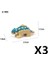 Moc Hayvanat Bahçesi Çiftlik Hayvan Yapı Taşları Baykuş Kertenkele Ahtapot Sincap Domuz Tavuk Kedi Güvercin Fare Kurdu Tavşan Mini Diy Dıy Tuğla K060 Renk: DW106-3PCS (Yurt Dışından) 1