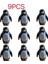 9 Adet Buzul Antarktika Penguenleri Yapı Taşları Moc Hayvanlar Diy Oyuncaklar Uyumlu Mini Bloklar Çocuklar Için Oyuncaklar Doğum Günü Hediyesi: 9pcs Penguenler (Yurt Dışından) 1