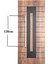 Çelik Kapı Çekme Kolu Tutma Kolu Kare Model Renk Saten (Gümüş Gri) 120CM 1