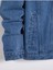 Erkek Jean Denim Standart Kalıp Cepli Düğmeli Kot Ceket 3