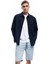 Beli Bağcıklı Bermuda Slim Fit Jean Şort 1