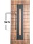 Çelik Kapı Çekme Kolu Tutma Kolu Kare Model Renk Siyah 70CM 1