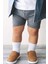 Bistyle Basic Kaymaz Penye Soket Çorap 3'lü BS10107 Indigo Ekru Hardal 4