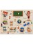 Stili Temizle Bebek Oyuncakları Montessori Ahşap Puzzle El Tutma Tahtası Set Eğitici Ahşap Oyuncak Karikatür Araç Deniz Hayvanı Bulmaca Çocuk Hediye (Yurt Dışından) 1