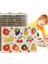 No.25 Tarzı Montessori Ahşap Puzzle El Tutma Tahtaları Oyuncaklar Tangram Bulmaca Bebek Eğitici Oyuncaklar Karikatür Araç Hayvanlar Meyve 3D Bulmacalar (Yurt Dışından) 2