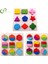 No.2 Tarzı Çocuklar Için Ahşap Eğitici Oyuncaklar - Geometri Öğrenme Montessori Erken Öğrenme (Yurt Dışından) 2