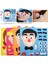 Bir Stil Çocuklar Için Yüz Ifadeleri Felt Kumaş El Yapımı Sticker Oyuncaklar Değişen Duygular Eğitici Oyuncaklar (Yurt Dışından) 3