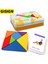 Sadece Tangram Stili 3D Desen Hayvan Bulmaca Renkli Tangram Tahta Bulmacalar Çocuklar Için Montessori Erken Eğitici Oyuncaklar Çocuklar Için Oyunlar (Yurt Dışından) 2