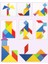 Sadece Tangram Stili 3D Desen Hayvan Bulmaca Renkli Tangram Tahta Bulmacalar Çocuklar Için Montessori Erken Eğitici Oyuncaklar Çocuklar Için Oyunlar (Yurt Dışından) 3
