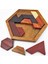 Renkli Altıgen Ahşap Yapboz Tahtası Montessori Oyunu Geometrik Puzzle Oyun Eğitici Zeka Oyuncakları Çocuklar ve Yetişkinler Için (Yurt Dışından) 2