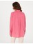 Kadın Pembe Oversize Uzun Kollu Keten Gömlek 50301078-VR041 4
