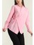 Jasmin Pembe Yandan Bağlamalı Trend Gömlek JASMIN-1453 3