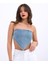 6222 Kot Crop-Mavi 2