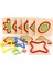 WT151C Stili Ahşap Geometrik Şekil Bulmaca Çocuklar Montessori Oyuncaklar Eğitici Şekil Algısı Çocuklar Jigsaw Puzzle Tahtası Öğrenme Duyusal Oyuncak (Yurt Dışından) 3