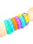 No.62 Tarzı Pop It Kabarcık Basit Dimple Fidget Anti Renkli Silikon Bileklik Anksiyete Duyusal Adhd Çocuk Oyuncak (Yurt Dışından) 3