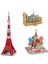 Sydney Opera House Style Mini Sihirli Dünya Mimari Eyfel Kulesi Özgürlük Heykeli Kart Kağıdı 3D Puzzle Model Oyuncaklar Çocuklar Için Eğitici (Yurt Dışından) 3