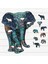 Blue Wolf A4 Style Eşsiz Hayvan Bulmaca Fil Zürafa Ahşap Puzzle Panosu Seti Bebek Oyuncakları Yetişkinler Çocuklar Hediye Eğitici Oyunlar Oyuncaklar (Yurt Dışından) 3