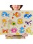 D07 Stili Bebek Ahşap Puzzle Oyuncakları Jigsaw El Tutma Tahtası Seti Çizgi Film Araç Deniz Hayvan Eşleştirme Oyuncak Erken Öğrenme Bulmacaları Çocuklar Için (Yurt Dışından) 4
