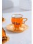 Jasmıne Atlı Turuncu Fincan Takımı 1