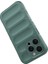 iPhone 16 Pro Max Ile Uyumlu Kılıf Tpu Oyuklu Arka Yüzey Z-Etnik Esnek Silikon Kapak iPhone 16 Pro Max Için O-Tto Prime Silikon Kılıf Koyu Yeşil 4