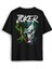 Joker Gülüş Joker Film Movie Pamuklu Baskılı Oversize T-Shirt Siyah Unisex Tişört 2