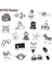 10 Adet Rastgele Bir Stil Siyah ve Beyaz Sticker Paketi Graffiti Karikatür Su Geçirmez Sticker Çocuklar Için Laptop Kaykay Kask Gitar Bisiklet Araba Vinil Etiketler (Yurt Dışından) 1