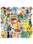 Pokemon 50 Adet C Tarzı Pikachu Sticker Laptop Valiz Kaykay Gitar Telefon Çocuk Hediye Oyuncakları Kawaii Pokemon Anime Sticker (Yurt Dışından) 1