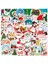 10 Adet-B Tarzı Pcs Çizgi Film Noel Ağacı Sticker Baba Noel Kaykay Taşınabilir Gitar Su Geçirmez Grafiti Hediye Sticker (Yurt Dışından) 1