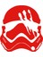 Kırmızı Stil Star Wars Çizgi Film Büyük Desen Araba Dekorasyon Sticker Güçlü Yapışkan Lazer Defter Sticker Elektrikli Araç Kask Stickerları (Yurt Dışından) 1