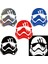 Kırmızı Stil Star Wars Çizgi Film Büyük Desen Araba Dekorasyon Sticker Güçlü Yapışkan Lazer Defter Sticker Elektrikli Araç Kask Stickerları (Yurt Dışından) 3