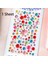 1 Sayfalık Yuvarlak Stil 4 Levha 3D Taş Yapışkanlı Mücevher Çocuklar Çocuklar Dıy Sanat El Sanatları Parlak Düz Geri Taş Kristal Sticker Kızlar (Yurt Dışından) 1