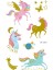 No.70 Tarzı Çocuklar Için Çizgi Film Unicorn Geçici Dövme Sticker Yüz Çocuk Vücut Sahte Dövme Vücut Makyajı Su Geçirmez Yüz Etiketleri (Yurt Dışından) 1