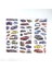 Sayı Harf Stili 12 Sayfalar Set Yarış Arabası Spor Arabalar Tarzı 3D Kabarık Balon Pvc Sticker Çocuk Çizgi Film Etiketler Erkekler Için Klasik Oyuncaklar (Yurt Dışından) 5