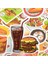 Çocuklar Için Fast Food Sticker Oyuncakları Lezzetli Hamburger Patates Kızartması Dondurma Menü Etiketler Sticker Dıy Buzdolabı Laptop Gitar Araba Için (Yurt Dışından) 4