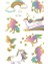 No.55 Tarzı Çocuklar Için Çizgi Film Unicorn Geçici Dövme Sticker Yüz Çocuk Vücut Sahte Dövme Vücut Makyajı Su Geçirmez Yüz Etiketleri (Yurt Dışından) 1