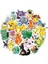 Siyah Stil Karikatür Anime Pokemon Çıkartmaları Sevimli Pikachu Go Laptop Bisiklet Araç Kaykay Gitar Su Geçirmez Sticker Komik Çocuk Oyuncakları (Yurt Dışından) 2