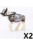 Askeri Savaş At Yapı Taşları Ortaçağ Şövalyeleri Figürler Süvari Mount Hayvan At Aksesuarları Saddles Halat Blokları Oyuncaklar C360 Renk: Bqzm-2pcs (Yurt Dışından) 1