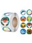 Kırmızı Stil Çocuklar Için Hayvan Ödül Stickerları Rulo - Okul Öğretmen Malzemeleri Için Sevimli Stickerlar (Yurt Dışından) 1
