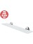 Yapışkanlı Krom Kaplamalı Paslanmaz Buzlu Cam Etajer 40X10CM 4mm YP18 1