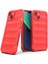 Apple iPhone 13 Ile Uyumlu Kılıf Tpu Oyuklu Arka Yüzey Z-Etnik Esnek Silikon Kapak Apple iPhone 13 Için O-Tto Prime Silikon Kılıf Kırmızı 1