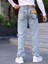 Erkek Baggy Fit Casual Denim Kot Pantolon 3