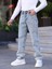 Erkek Baggy Fit Casual Denim Kot Pantolon 4