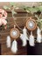 Hasır Ip Jüt El Yapımı Araba Süsü Rüya Kapanı | Düş Kapanı | Dikiz Ayna Süsü | Dreamcatcher | 9 cm 4
