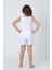 Kız Çocuk Pamuklu Sıfır Kollu Şortlu Takım 3