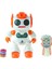 Oyuncak Robot Uzaktan Kumandalı Disk Atan Işıklı Sesli 30 cm 1