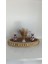 Boncuklu Oval Ahşap Dekoratif Tepsi El Yapımı (35 x 17 cm ) 5
