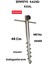 Karadeniz Metal Demir Plaj Kamp Pinik Şemsiye Sabitleme Kazıgı 48 cm 2