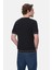 Fared Siyah Bisiklet Yaka Triko Nakışlı Standard Fit Erkek Tshirt 4